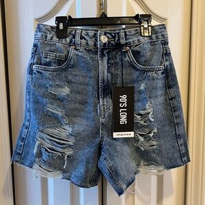 Women’s Refuge Denim Shorts 90s Style Long Size 0